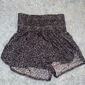 FP Movement: Free People Women's Black and White Patterned Athletic Shorts